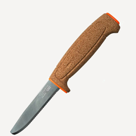 Нож туристический Floating Serrated (S), плавающий (hi-vis orange; нержавеющая сталь)